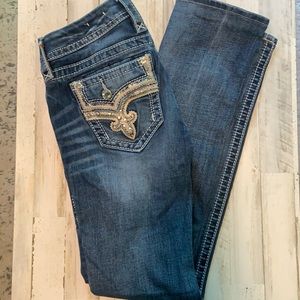 ROCK REVIVAL BETTY STRAIGHT LEG JEANS SZ 27X31